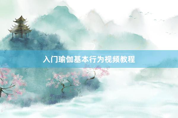 入门瑜伽基本行为视频教程